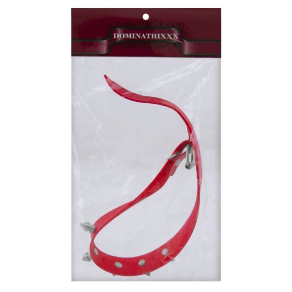 Coleira Vermelho com Ponteiras Spike Dominatrixxx - Sex shop