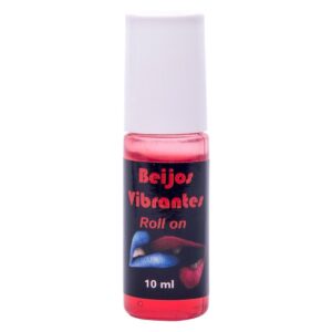 Gel do Beijo Sexo Oral Vibrante em Rollon 10ml Morango - Chillies - Sex shop