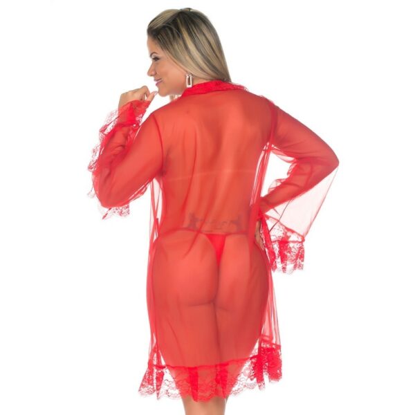 Robe Sensual Tentação Pimenta Sexy Vermelho - Sexshop