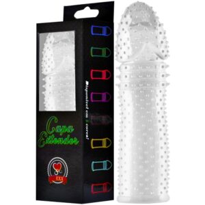 Capa Peniana Silicone Colors Transparente 15CM SOULSEX - Sex shop