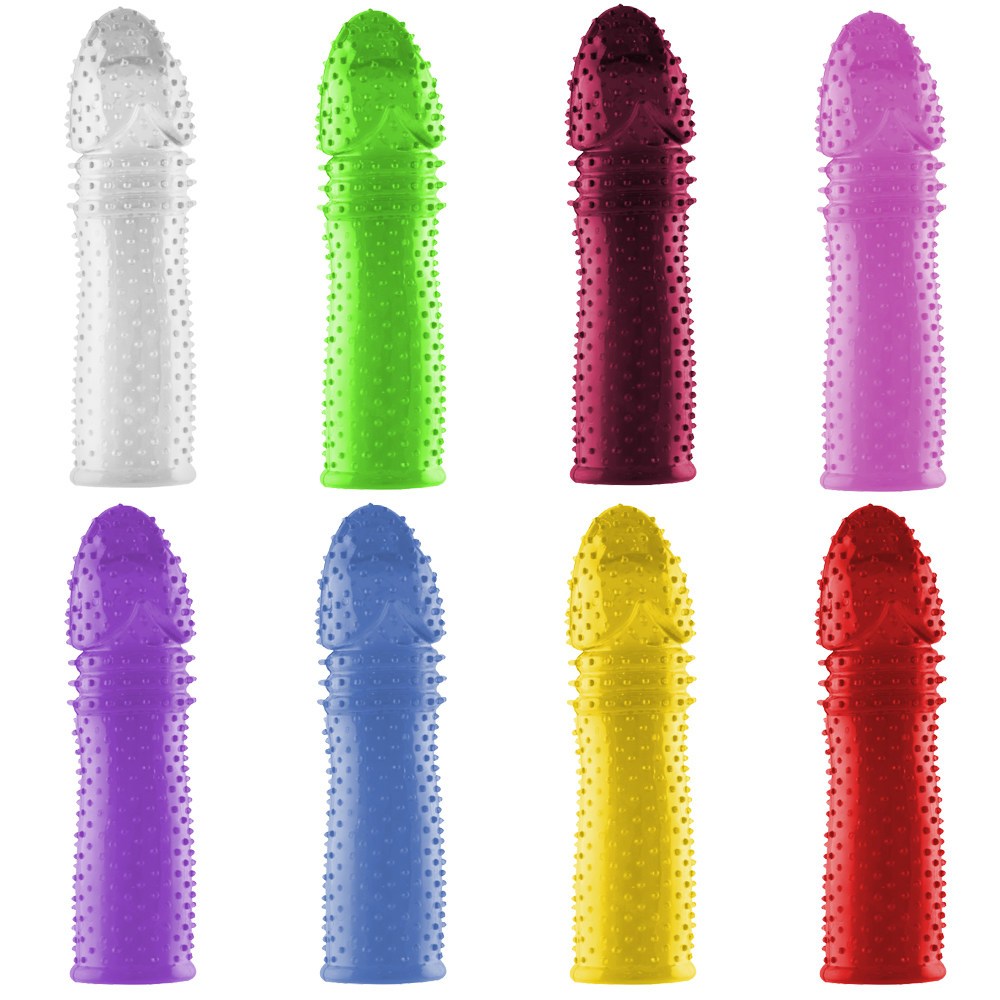 Capa Peniana Silicone Colors Azul 15CM SOULSEX - Sex shop