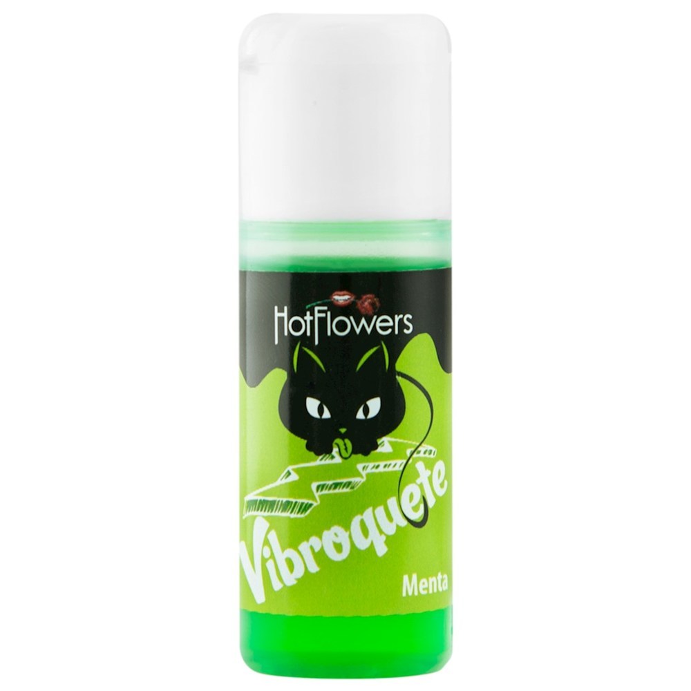 Vibroquete Menta Gel Vibrante 12gr Hot Flowers - Sexshop