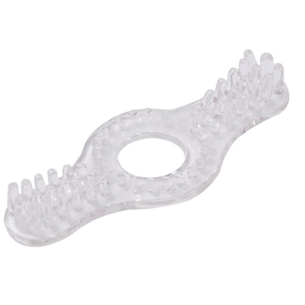 Anel Estimulador Duplo Transparente HotFlowers - Sexshop