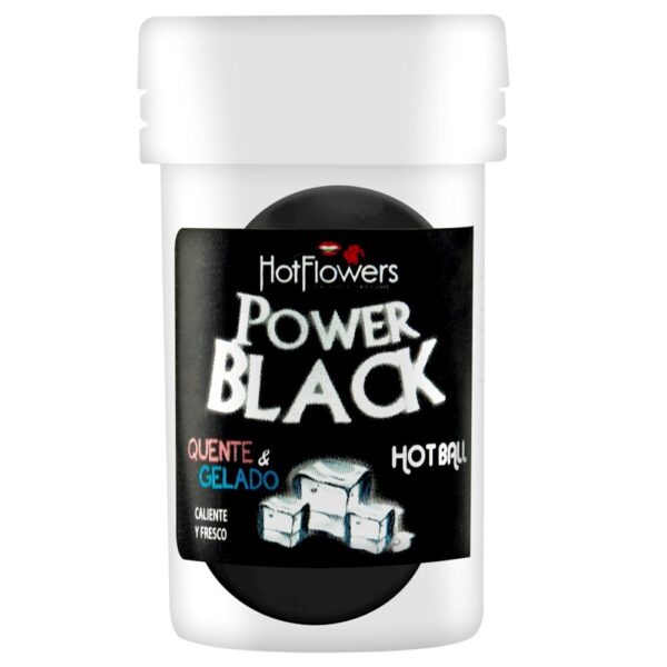 Bolinha Beijável Power Black 02 Unidades HotFlowers - Sex shop