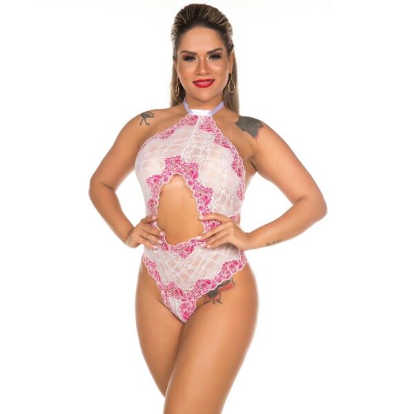 Body Sensual Perfect Branco com Pink Pimenta Sexy