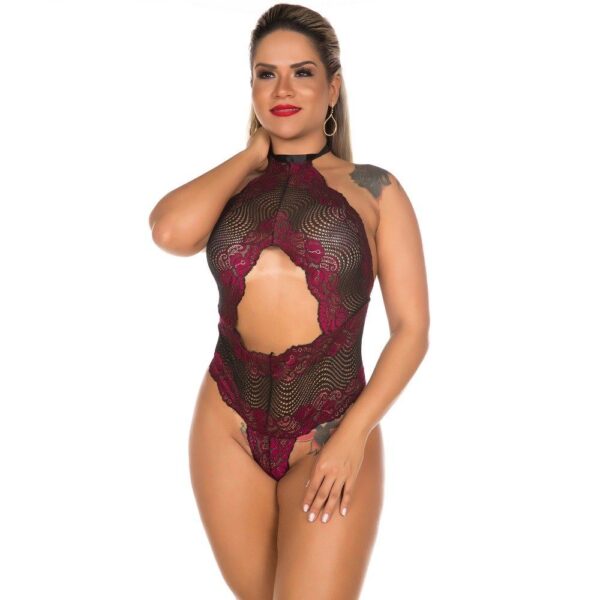 Body Sensual Perfect Preto com Vermelho Pimenta Sexy