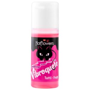 Gel Sexo Oral Vibroquete Tutti-Frutti Vibrante 12gr Hot Flowers - Sexshop