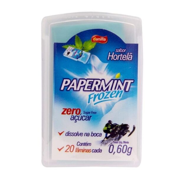 Kit 03 Lâmina Paper Mint Sabor Hortelã Ice Danilla