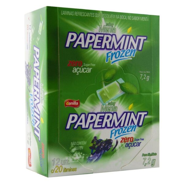 Kit 03 Lâmina Paper Mint Sabor Menta Danilla - Sexo Oral Refrescante