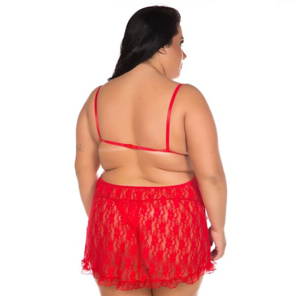 Camisola Sensual Plus Size Jéssica Pimenta Sexy Vermelha - Sex shop-40919