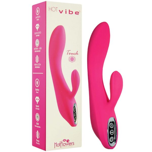 Vibrador Hot Vibe Touch 07 Vibrações Hot Flowers - Sex shop