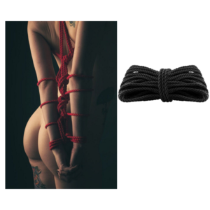 Corda Preta Shibari 50 Tons 10 metros Dominatrixxx - Sex shop