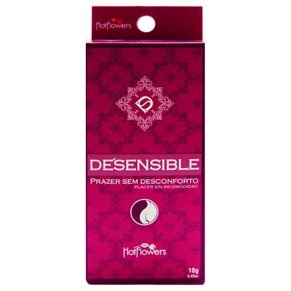 Gel Facilitador anal - Desensible 18g HotFlowers - Sexshop