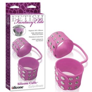 Algemas rosa - SILICONE CUFFS PINK - PIPEDREAM - Sexshop