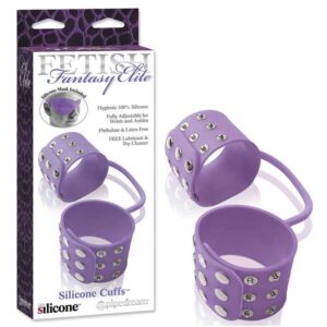 Algema lilás - SILICONE CUFFS PURPLE - PIPEDREAM - Sexshop