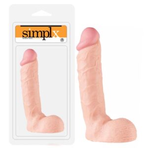 Pênis realístico de 21,5 cm com veias salientes e escroto - SIMPLX 9 - NANMA - Sexshop-0