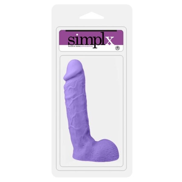 Pênis realístico de 23 cm com veias, glande saliente e escroto - SIMPLX 9 - NANMA - Sexshop
