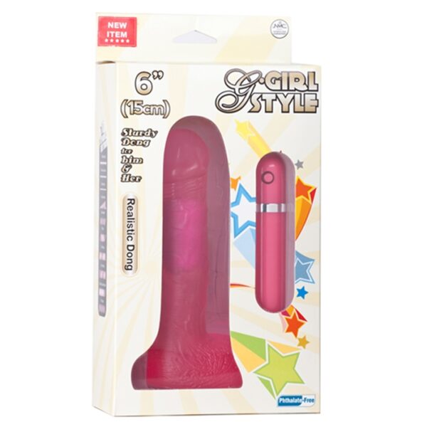 Pênis rosa translúcido 10 velocidades - G GIRL STYLE - NANMA - Sexshop-18347