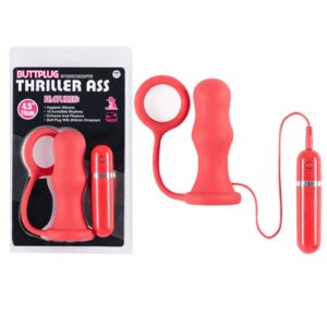 Plug anal com anel peniano e 10 vibrações - BUTTPLUG THRILLER ASS - NANMA - Sexyshop-0