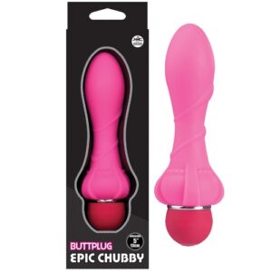 Plug em silicone 10 vibrações - BUTT PLUG EPIC CHUBBY - NANMA - Sexshop