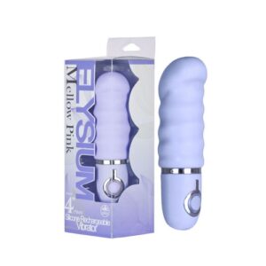 Vibrador 15 cm recarregável 10 ritmos com detalhes em prata - ELYSIUM - NANMA - Sex shop