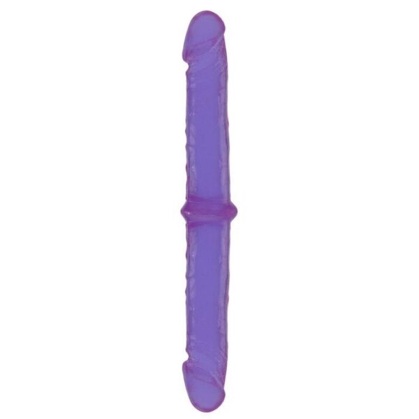 Sexshop - Pênis duplo lilás 34cm com glande avantajada EM SILICONE