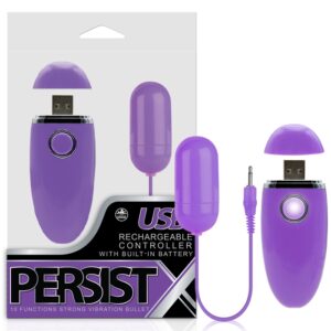 Sex shop, Cápsula vibratória 10 intensidades com controle recarregável - PERSIST X - NANMA - Sexshop