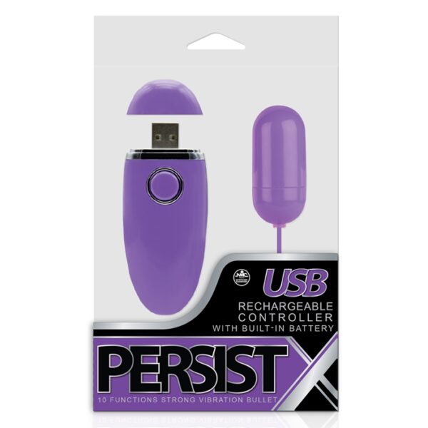 Sex shop, Cápsula vibratória 10 intensidades com controle recarregável - PERSIST X - NANMA - Sexshop