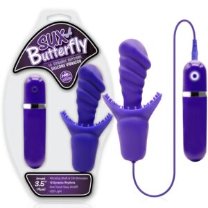 Vibrador com cerdas macias estimuladoras e 10 velocidades - SUX BUTTERFLY - NANMA - Sexshop