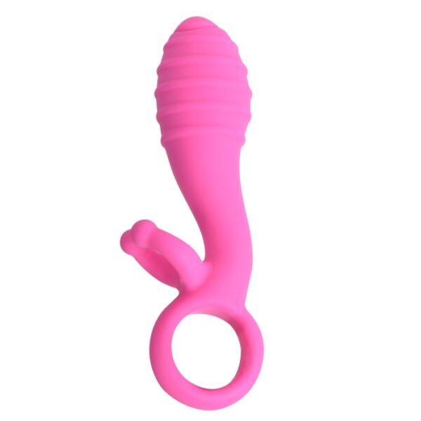 Vibrador 10 velocidades com anéis massageadores - Sexshop-18962