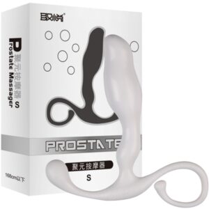Massageador de próstata P com estimulador e alça puxadora - Sex shop