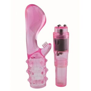 Vibrador Ponto G com estimulador clitoriano - Sexshop