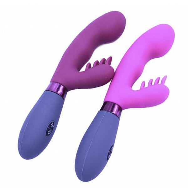 Vibrador Silicone Duplo motor, 36 níveis de vibração - Sexshop