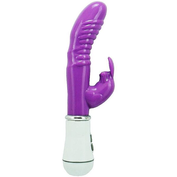 Vibradror Ponto G e Estimulador Coelho Jelly Duplo Motor - 16 cm - Sexshop