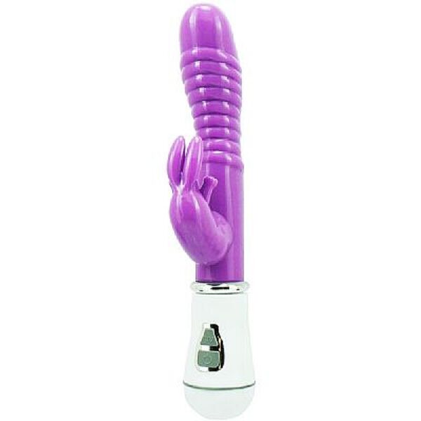 Vibradror Ponto G e Estimulador Coelho Jelly Duplo Motor - 16 cm - Sexshop