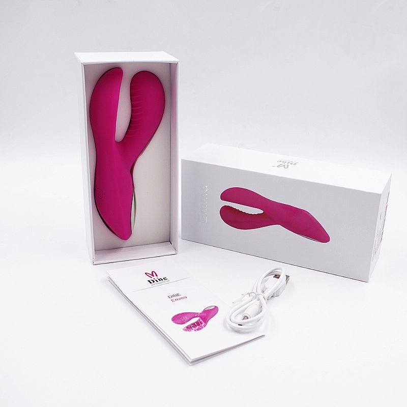 Vibrador Pinça Duplo Motor Toque Macio Ultra Potente USB | Luxo iGox - Sexy shop