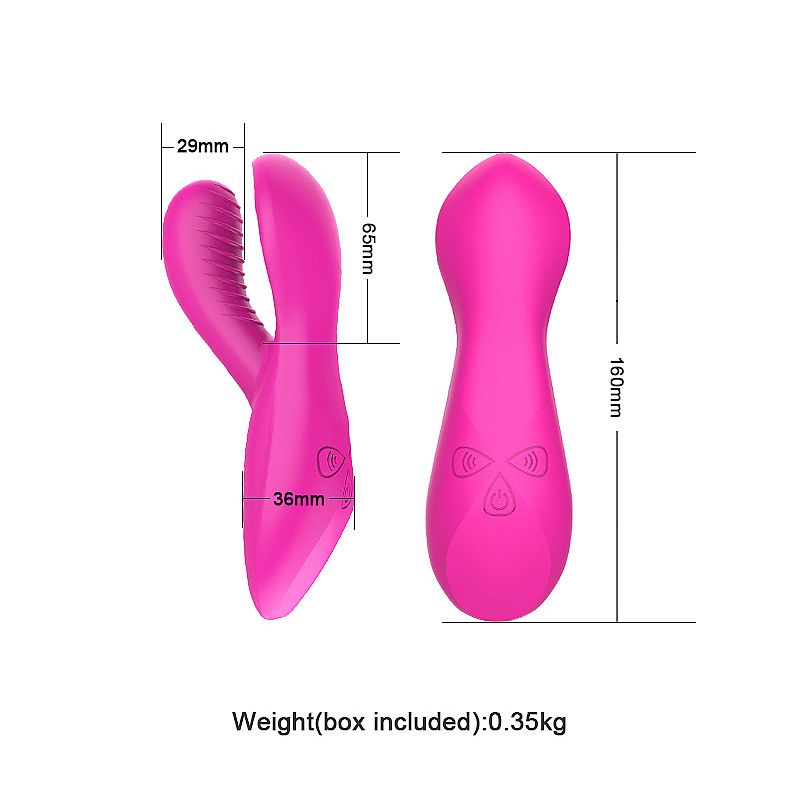Vibrador Pinça Duplo Motor Toque Macio Ultra Potente USB | Luxo iGox - Sexy shop