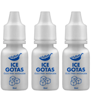 Kit 03 Geladinha Ice Gotas 8ml Chillies - Sexshop