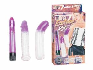 Kit Vibrador Ultra Com 2 Capas E Um Personal Vibrador Lilás