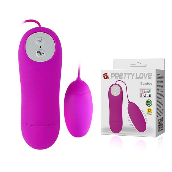 Vibrador Bullet Silicone 12 Vibrações - Pretty Love Eunice - Sex shop