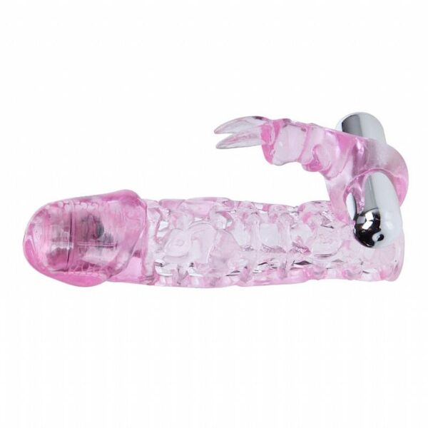 Capa Peniana com Duplo Vibrador - Vibro de Impacto 14 cm - Baile - Sex shop