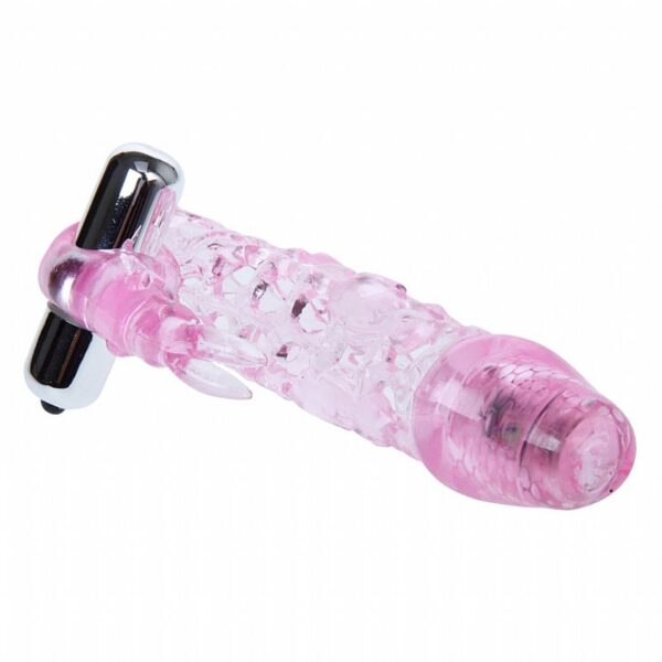 Capa Peniana com Duplo Vibrador - Vibro de Impacto 14 cm - Baile - Sex shop