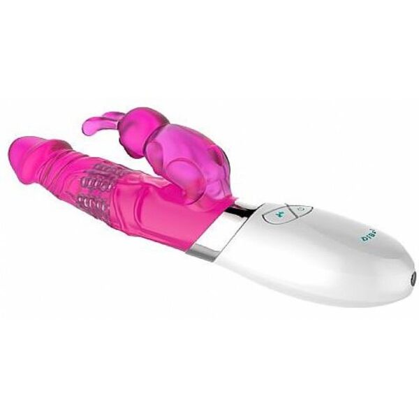 Sex shop, Jack Rabbit Rotativo USB em Jelly - Vibrador de Luxo iGox