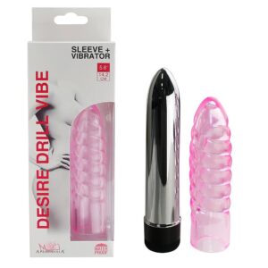 Sexy Shop, Vibrador Personal Cromado com Capa Texturizada 14 cm