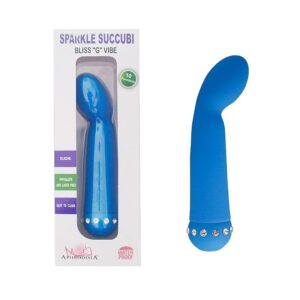 Vibrador Slim Ponto-G Toque Aveludado com Strass - 13 cm - Aphrodisia - Sex shop