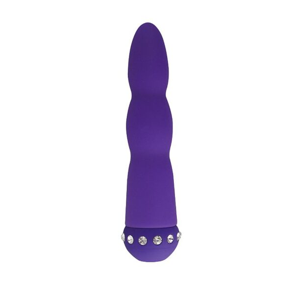 Vibrador Personal Toque Aveludado com Strass - 14 cm Aphrodisia - Sex shop