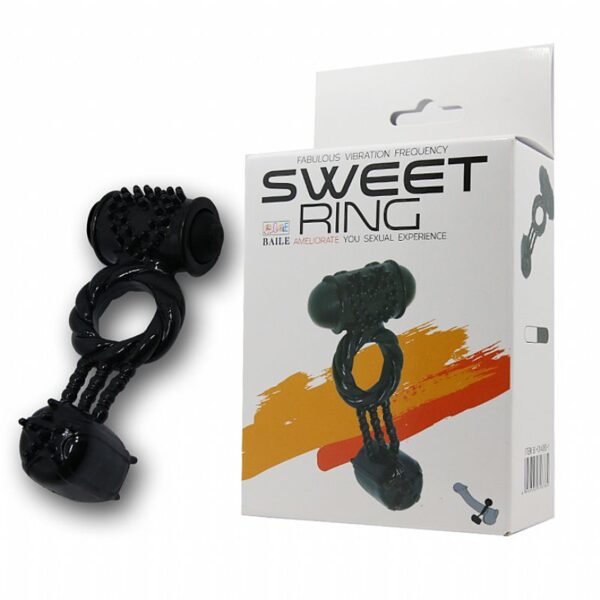 Anel Peniano com Duplo Vibrador Sweet Ring - Sex shop