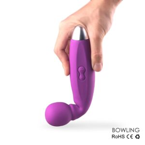 Vibrador Bowling Massageador com 3 Acessórios em Silicone - S-Hande