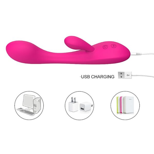 Vibrador Ponto G com Estimulador de Clitóris - Boom - S-Hande - Sexshop