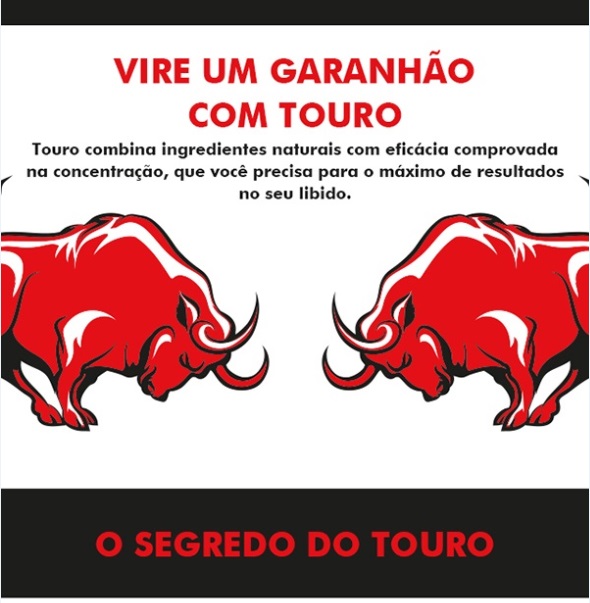 Kit 03 Touros - Suplemento Energético para Homens com 60 capsulas